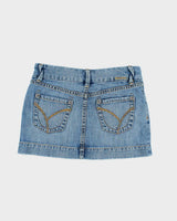 Y2k 00s Dish Jeans Denim Mini Skirt - S