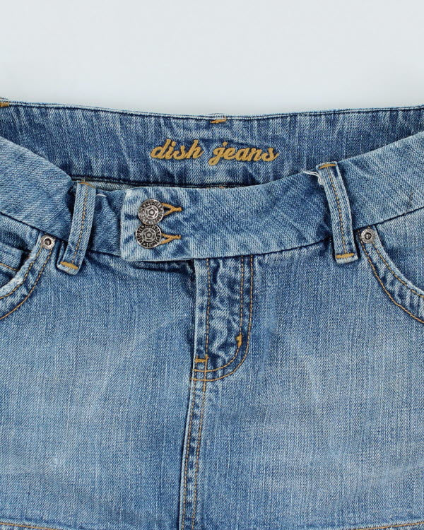 Y2k 00s Dish Jeans Denim Mini Skirt - S