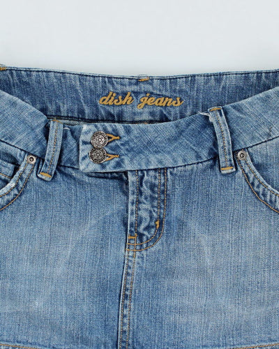 Y2k 00s Dish Jeans Denim Mini Skirt - S
