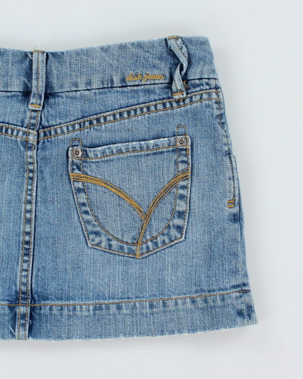 Y2k 00s Dish Jeans Denim Mini Skirt - S