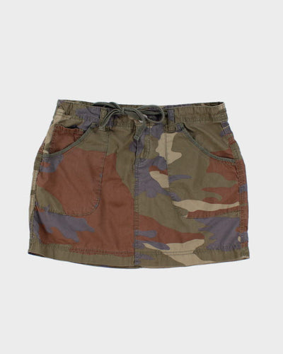 Y2k 00s Camo Mini Skirt - XS