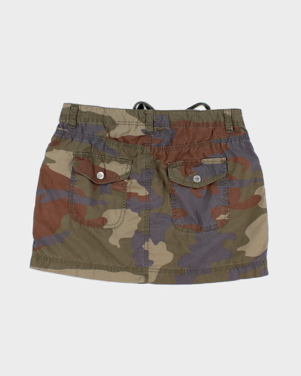 Y2k 00s Camo Mini Skirt - XS
