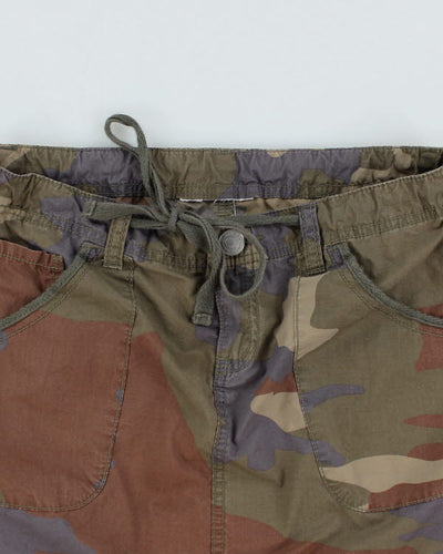 Y2k 00s Camo Mini Skirt - XS