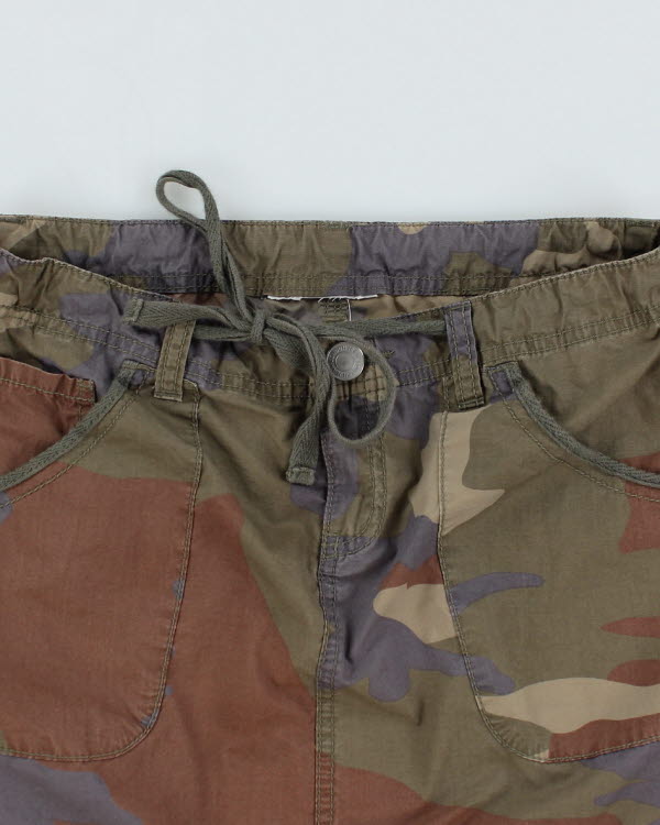 Y2k 00s Camo Mini Skirt - XS