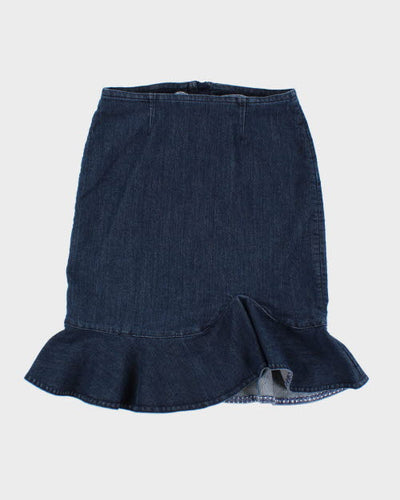 Y2k 00s Laura Ashley Fish Tale Denim Skirt - S