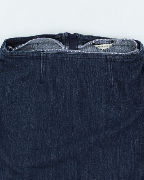 Y2k 00s Laura Ashley Fish Tale Denim Skirt - S