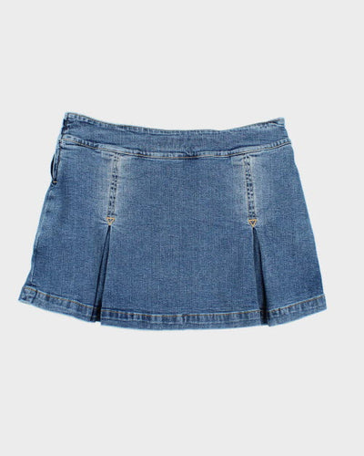 Y2k 00s Santa Barbra Denim Skirt - S