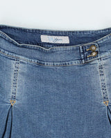 Y2k 00s Santa Barbra Denim Skirt - S