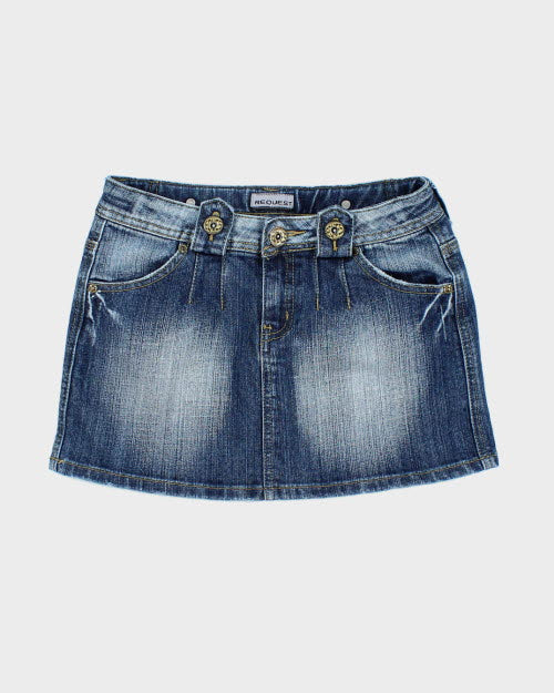 Y2k 00s Request Denim Skirt - XS