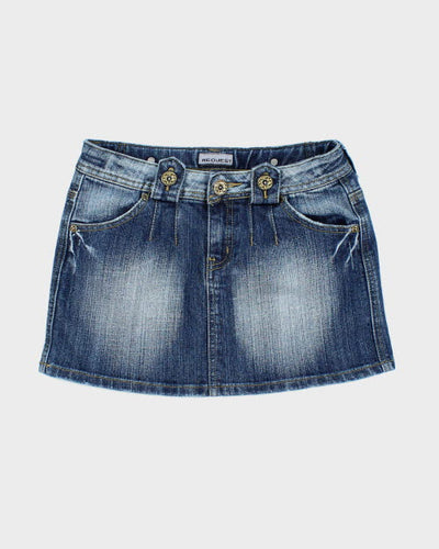 Y2k 00s Request Denim Skirt - XS