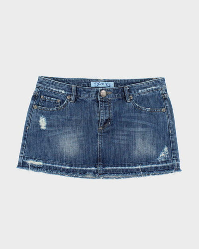 Y2k 00s TG Denim Skirt - L