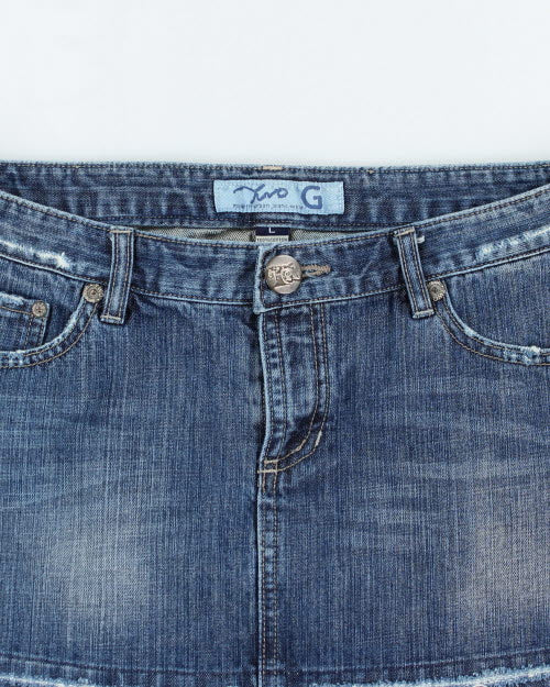 Y2k 00s TG Denim Skirt - L