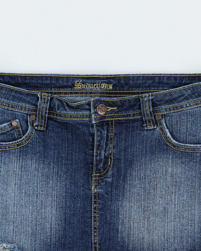 Y2k 00s Seductions Denim Mini Skirt - M