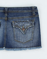 Y2k 00s Seductions Denim Mini Skirt - M