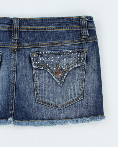 Y2k 00s Seductions Denim Mini Skirt - M