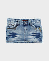 Y2k 00s Missline Denim Mini Skirt - M