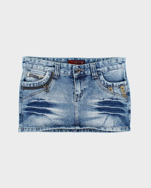 Y2k 00s Missline Denim Mini Skirt - M