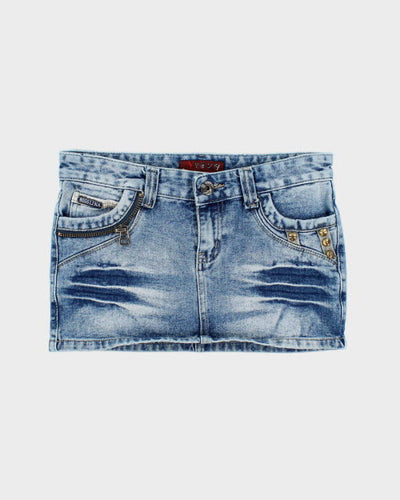 Y2k 00s Missline Denim Mini Skirt - M