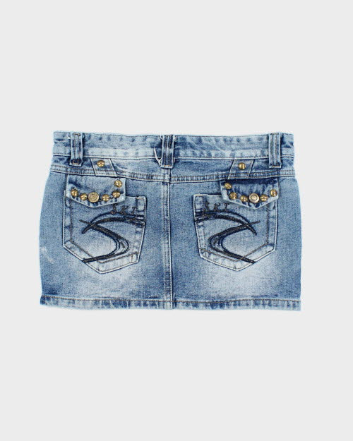 Y2k 00s Missline Denim Mini Skirt - M