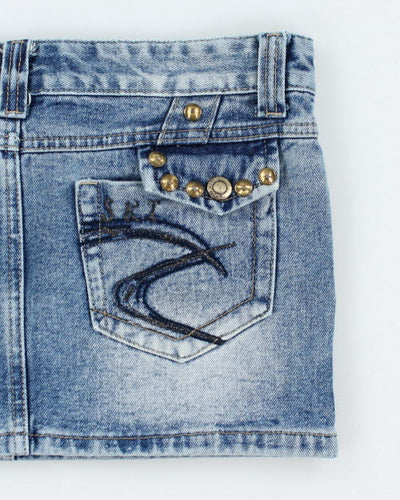 Y2k 00s Missline Denim Mini Skirt - M