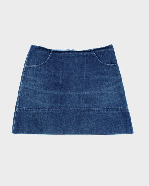 Y2k 00s Smoking Lily Denim Skirt - S