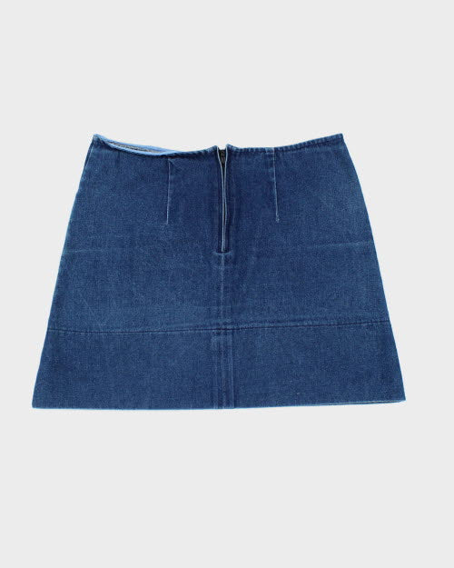 Y2k 00s Smoking Lily Denim Skirt S1