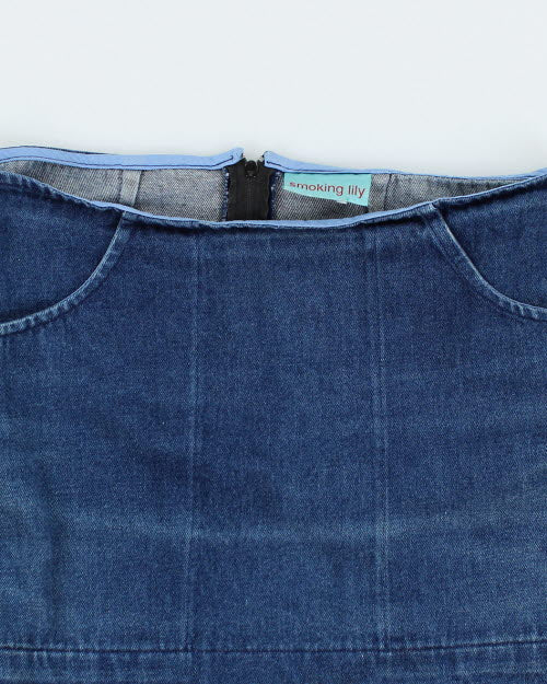 Y2k 00s Smoking Lily Denim Skirt - S