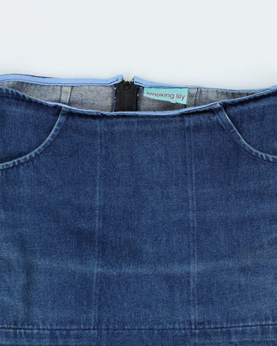 Y2k 00s Smoking Lily Denim Skirt - S
