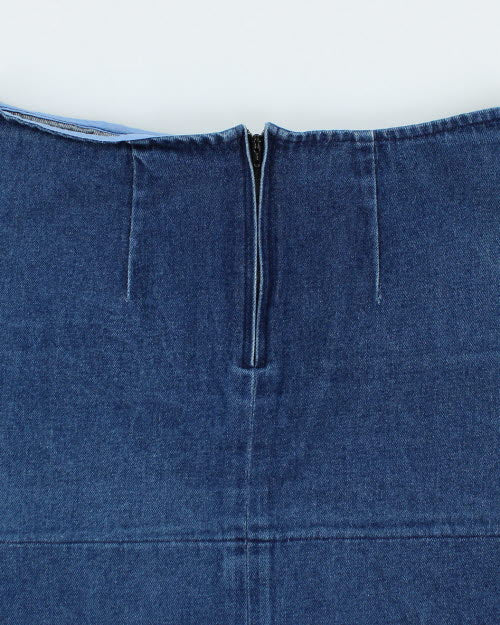 Y2k 00s Smoking Lily Denim Skirt - S