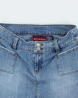 Y2k 00s Nevada Denim Skirt - S