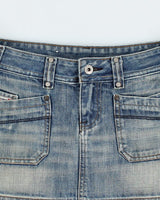 Vintage Y2k 00s Diesel Denim Skirt - S