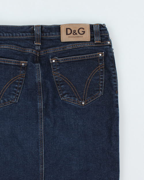 Vintage Dolce &amp; Gabbana Denim Skirt - XS