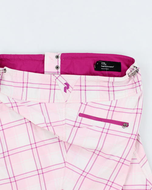 Y2k 00s Pink Check Skirt - M