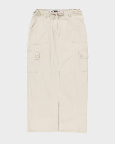 Y2k 00s Plugg Maxi Cargo Skirt - S