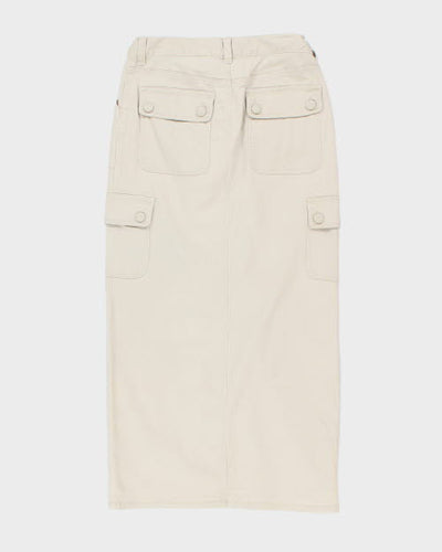 Y2k 00s Plugg Maxi Cargo Skirt - S
