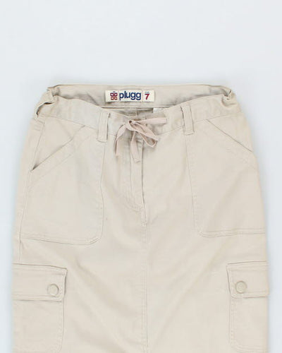 Y2k 00s Plugg Maxi Cargo Skirt - S