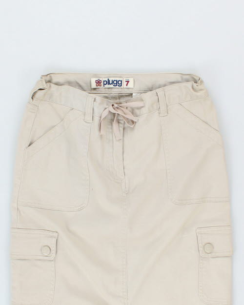 Y2k 00s Plugg Maxi Cargo Skirt - S