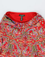 Ralph Lauren Red Tiered Skirt - S