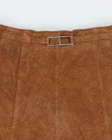 Y2k 00s Le Chateau Suede Mini Skirt - S
