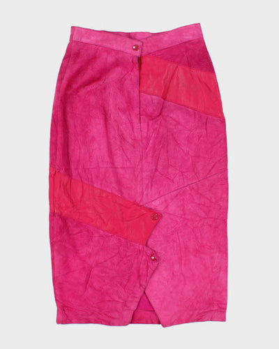 Vintage Danier Pink Suede Skirt - XS