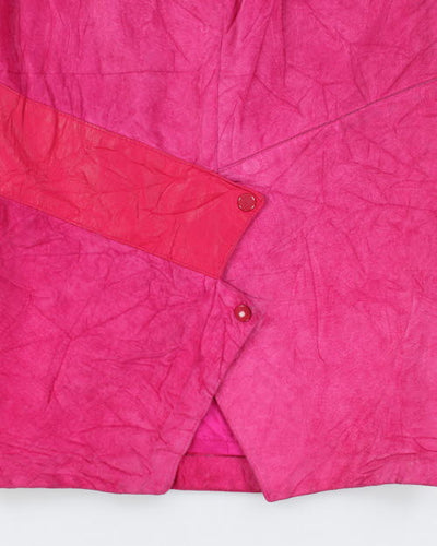 Vintage Danier Pink Suede Skirt - XS