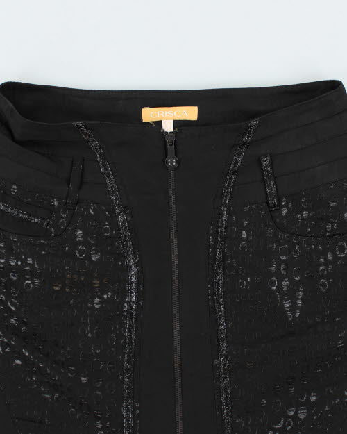 Y2k 00s Crisca Zip-up Skirt - M