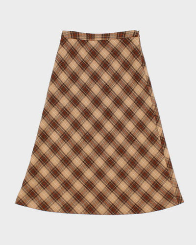 Y2k 00s CMG Plaid Wool Skirt - XS