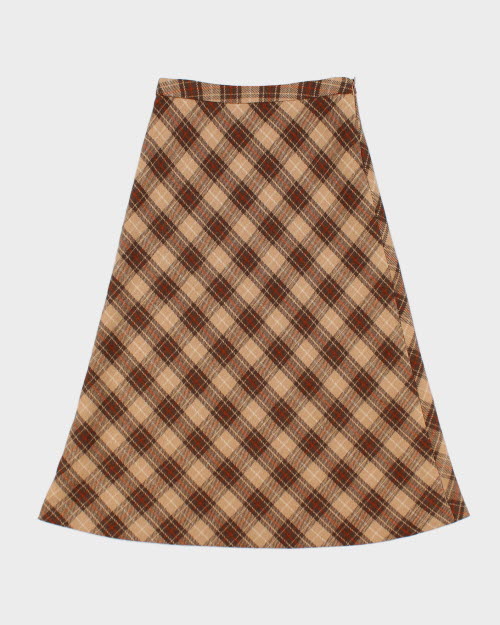 Y2k 00s CMG Plaid Wool Skirt - XS