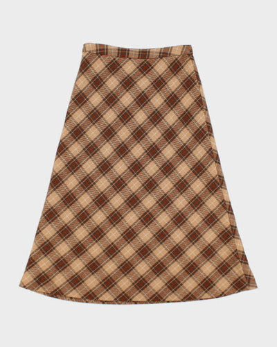 Y2k 00s CMG Plaid Wool Skirt - XS