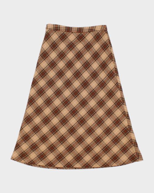 Y2k 00s CMG Plaid Wool Skirt - XS
