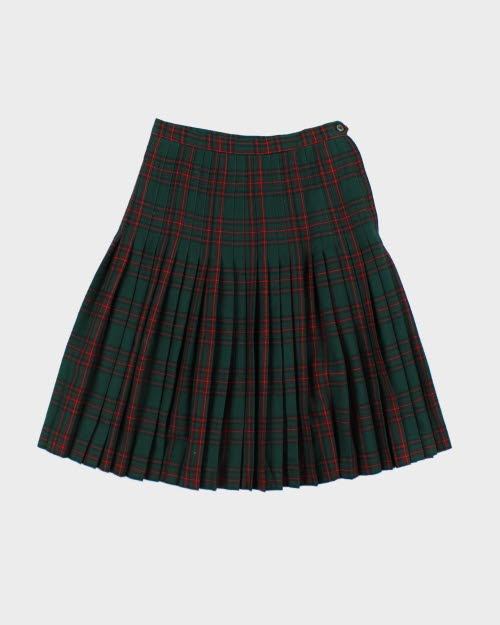 Vintage Highland Queen Wool Plaid Skirt - XS