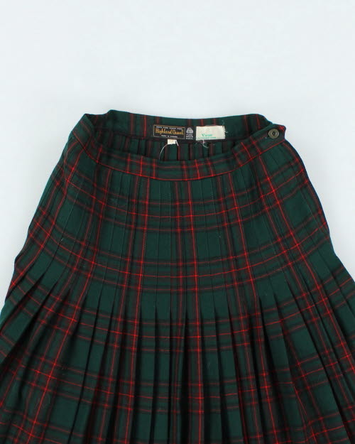 Vintage Highland Queen Wool Plaid Skirt - XS