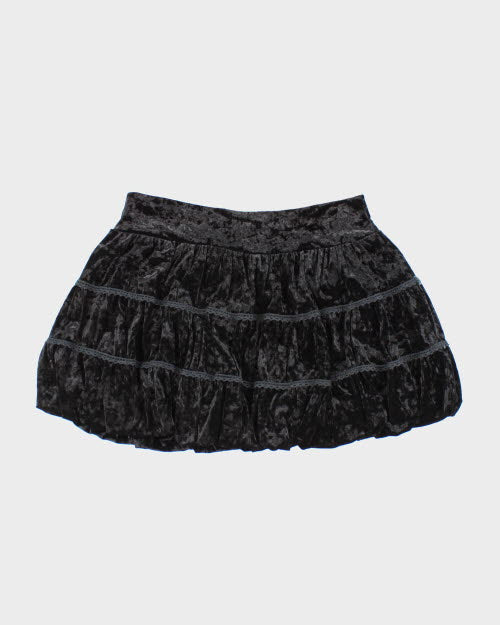 Y2k 00s Urban Behaviour Velvet Bubble Skirt - L