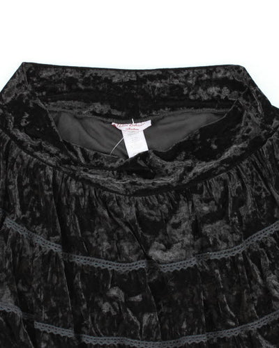 Y2k 00s Urban Behaviour Velvet Bubble Skirt - L